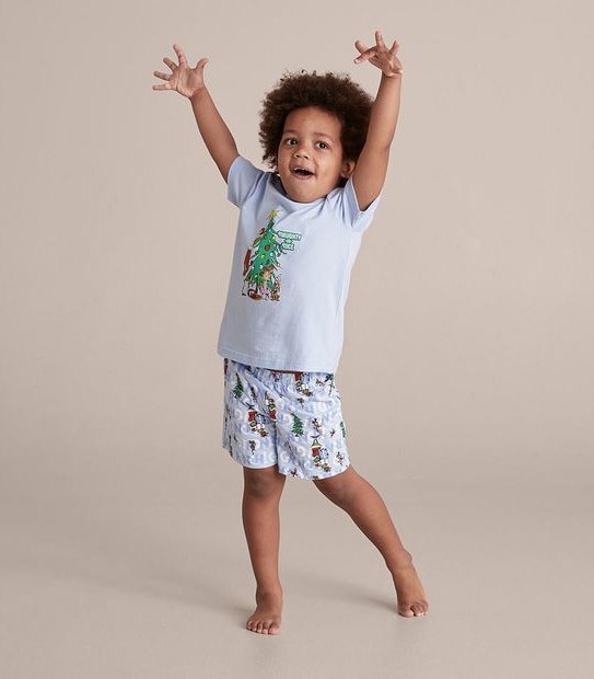 Kids Christmas Grinch Family Matching Cotton Pyjama Set