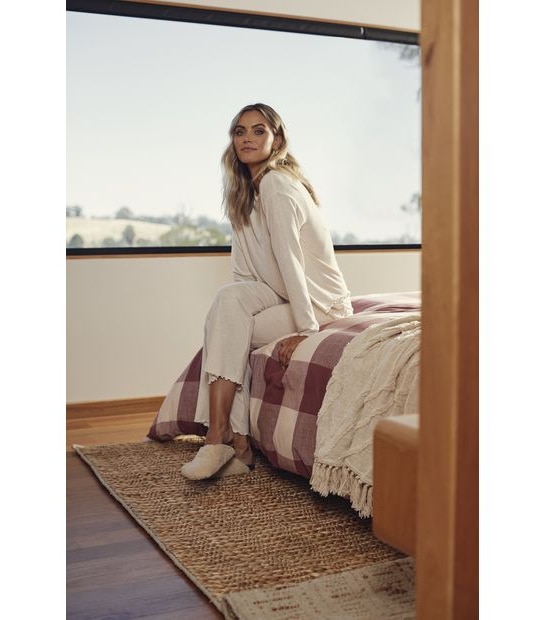 Lily Loves Cosy Slub Wide Leg Sleep Pants