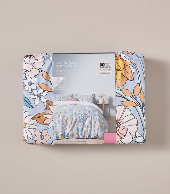 Valeria Floral Quilt Cover Set