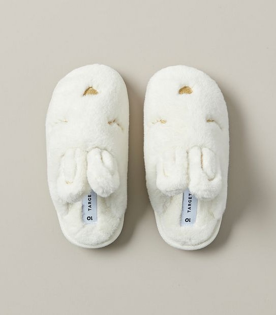 Kids Youth Bunny Ear Scuff Slippers