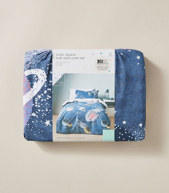 Outer Space Quilt Cover Set - Double Bed
