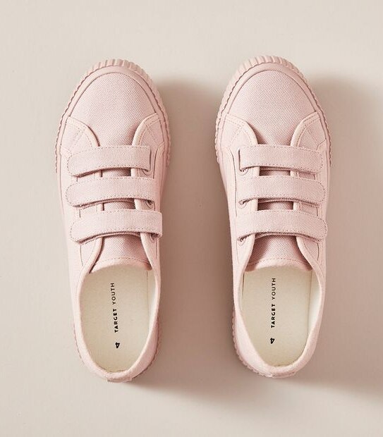 Kids Senior Textured Canvas Sneakers