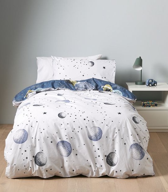 Outer Space Quilt Cover Set - Single Bed