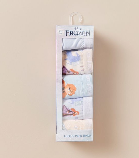 5 Pack Disney Frozen Briefs
