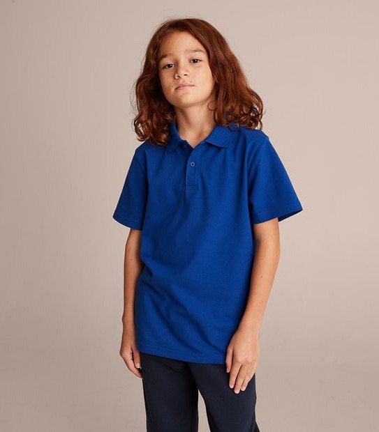 Short Sleeve School Polos