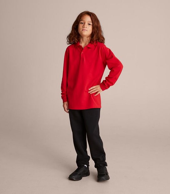 School Cuffed Fleece Trackpants