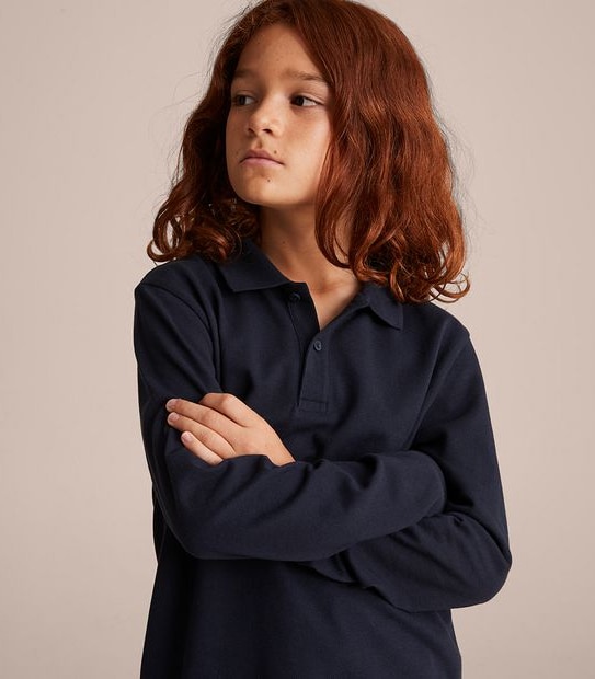 Long Sleeve Polo Top