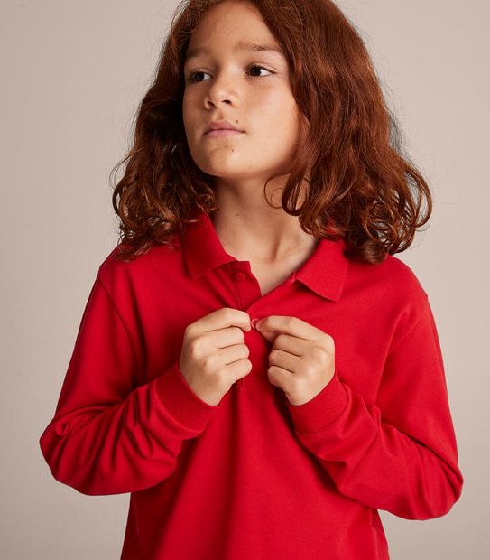 Long Sleeve Polo Top