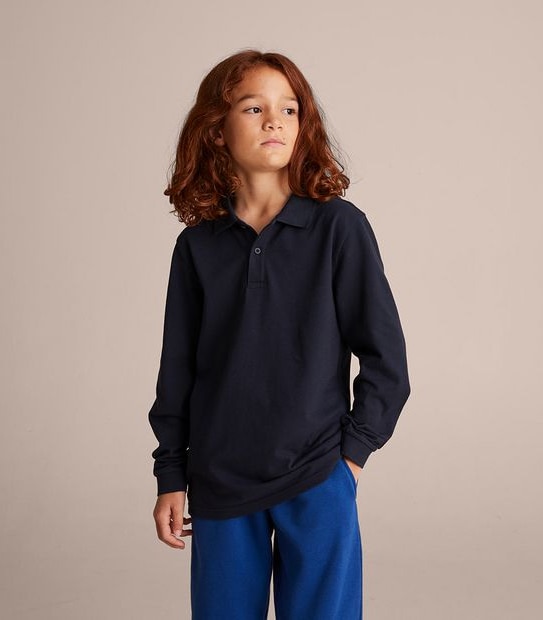 Long Sleeve Polo Top
