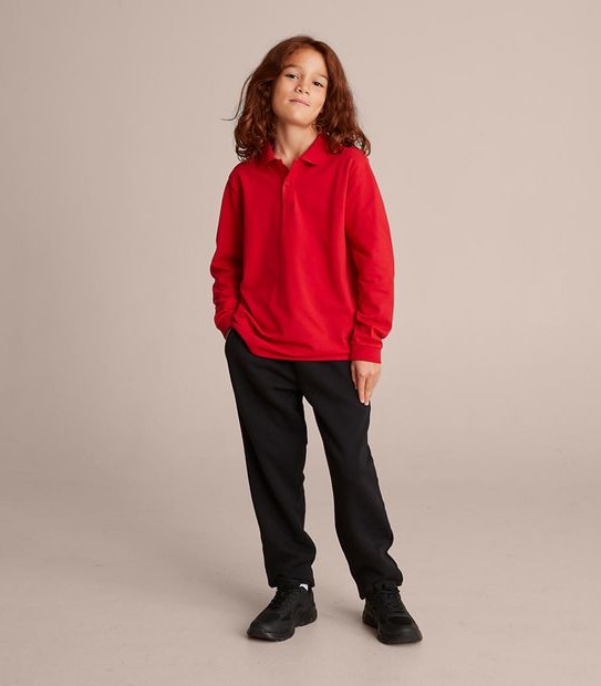 Long Sleeve Polo Top