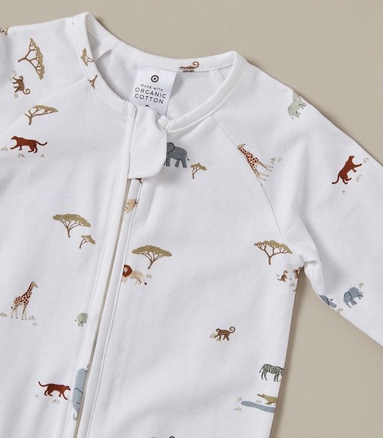 Baby Organic Cotton Print Coverall