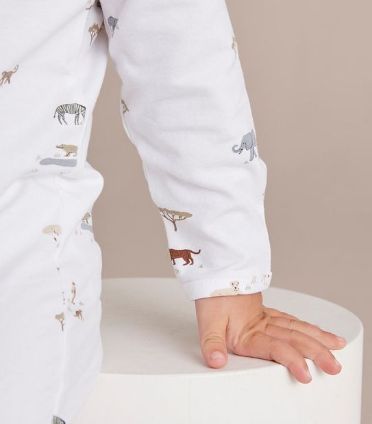 Baby Organic Cotton Print Coverall