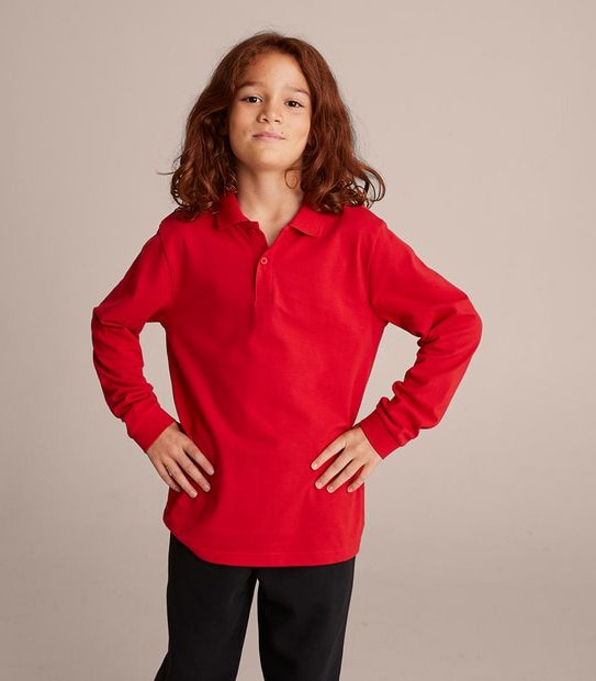 Long Sleeve Polo Top