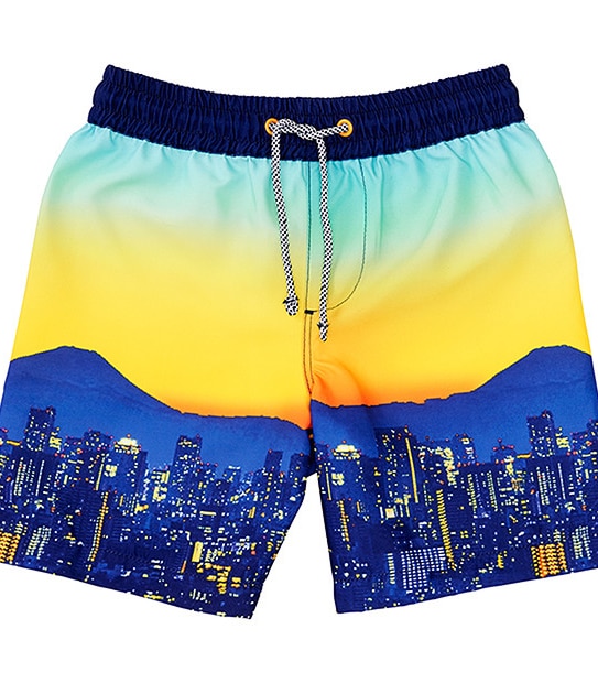 Boys' City Print Boardshorts