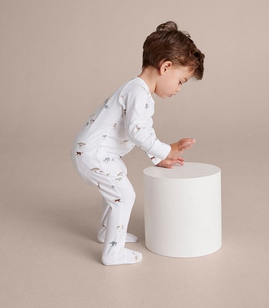 Baby Organic Cotton Print Coverall