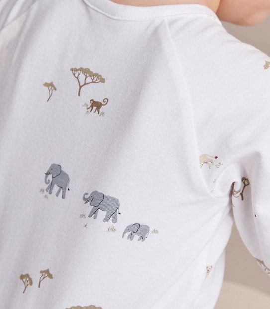 Baby Organic Cotton Print Coverall