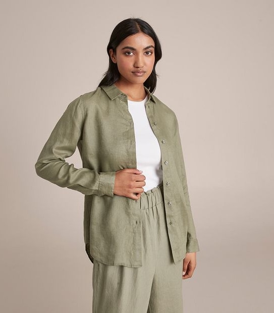 European Linen Long Sleeve Shirt