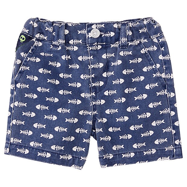 Boys' Woven Fish Bone Print Shorts Target Australia