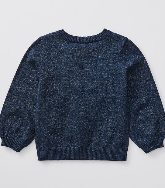 Faux Fur Glitter Knit Jumper