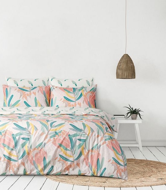 Mable Tan Quilt Cover Set - Proteas