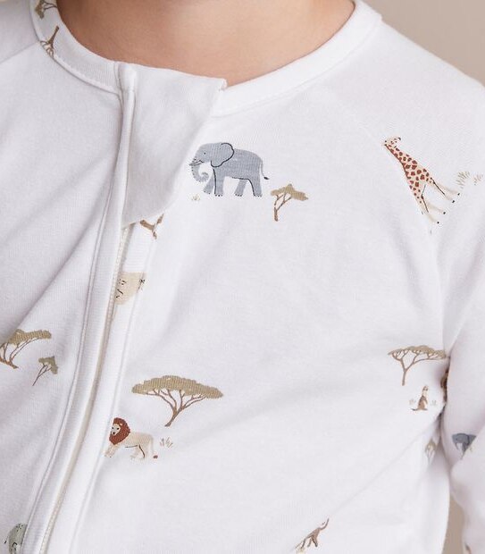 Baby Organic Cotton Print Coverall