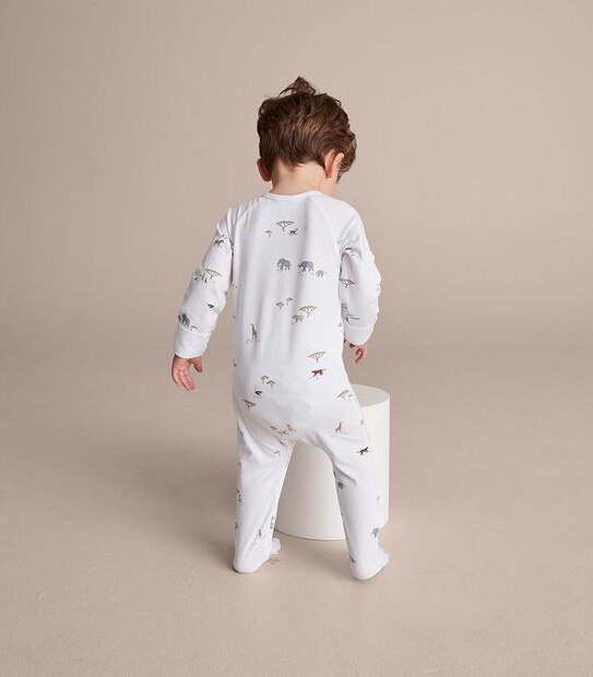 Baby Organic Cotton Print Coverall