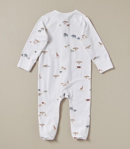 Baby Organic Cotton Print Coverall