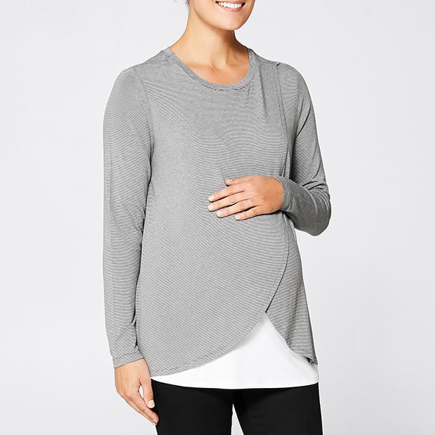 Maternity Long Sleeve Nursing Top Maternity Long Sleeve Nursing Top