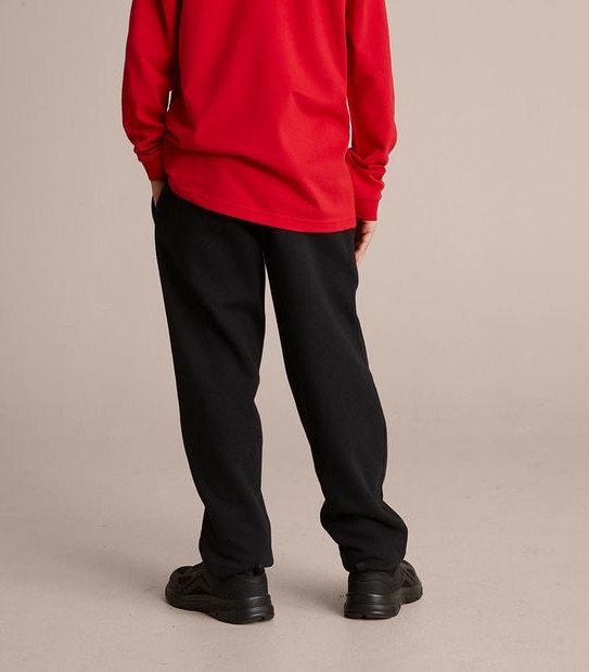 School Cuffed Fleece Trackpants