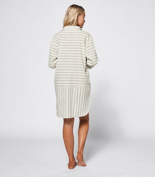Piping Hot Striped Cover Up Dress