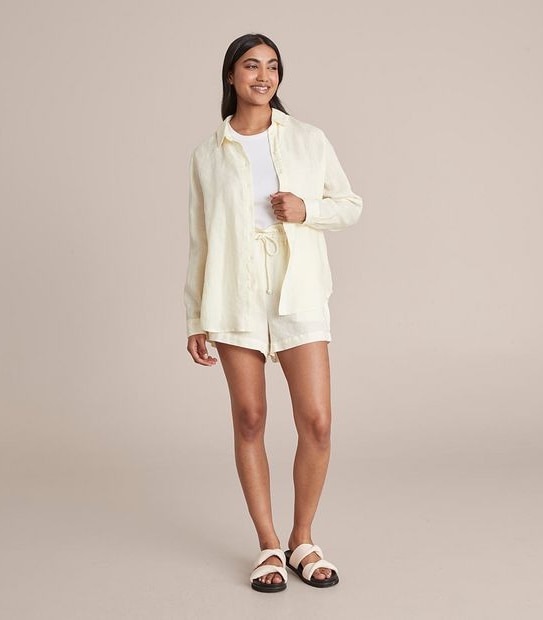 European Linen Long Sleeve Shirt