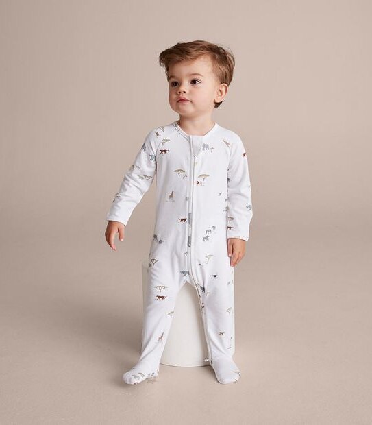 Baby Organic Cotton Print Coverall