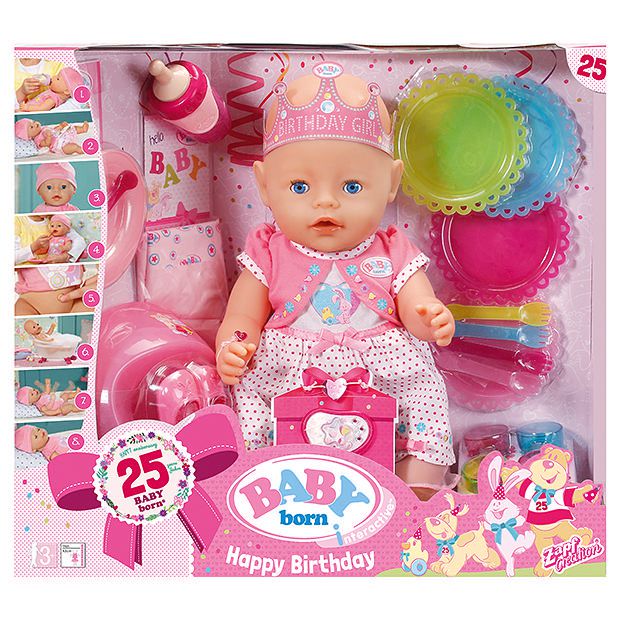 Baby Born Interactive Happy Birthday Doll Target Australia