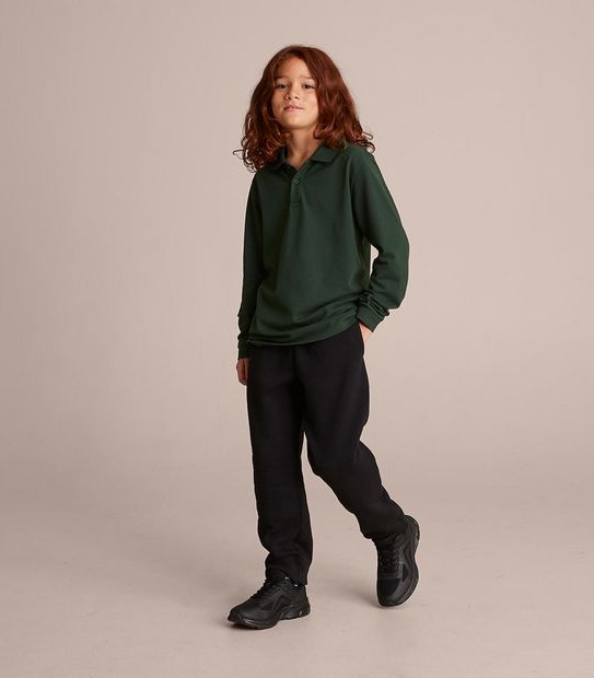Double Knee School Fleece Trackpants