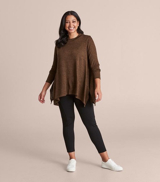 Curve Mock Neck Top