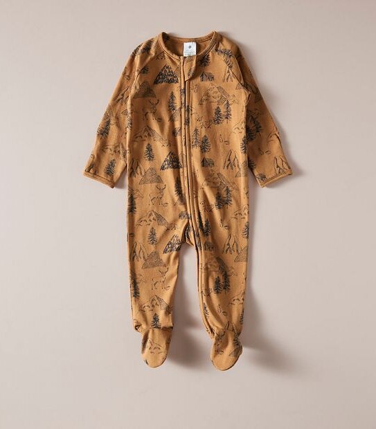 Baby Organic Cotton Print Coverall