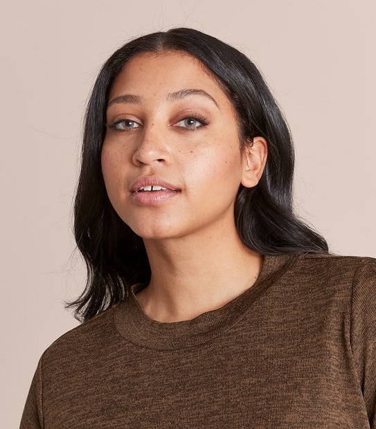 Curve Mock Neck Top