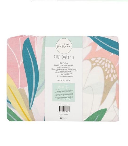 Mable Tan Quilt Cover Set - Proteas