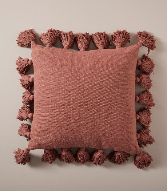 Textured Tassel Cushion