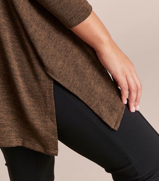 Curve Mock Neck Top