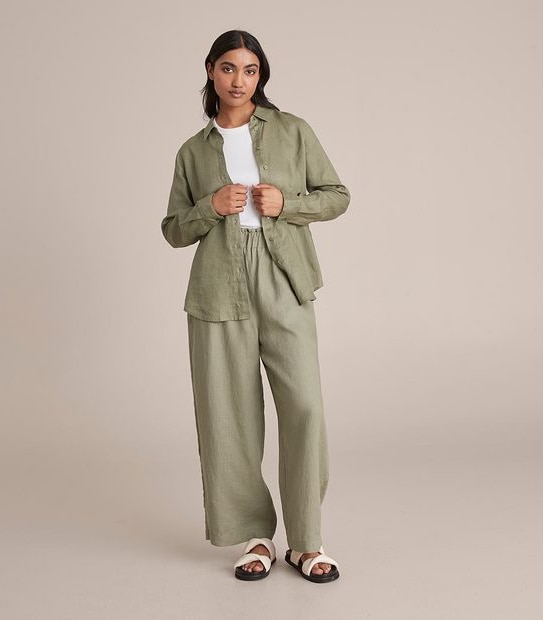 European Linen Long Sleeve Shirt