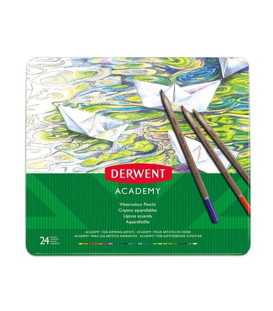 Derwent Academy 24 Pack Watercolour Pencils