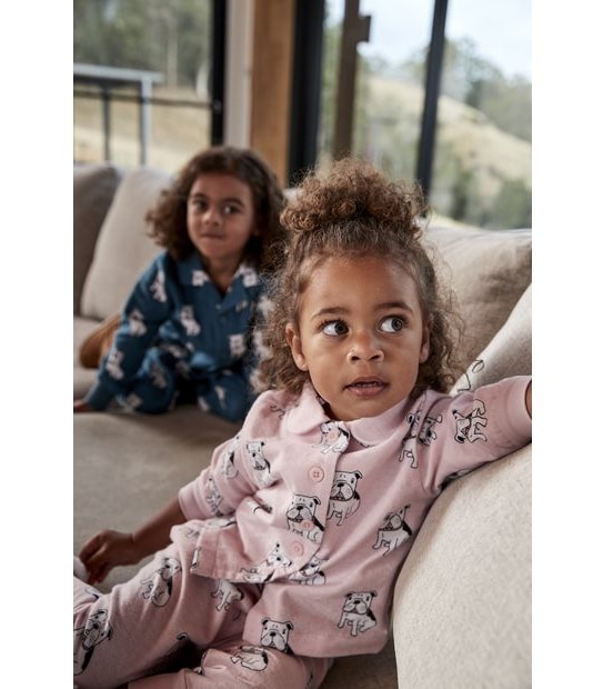 Kids Organic Cotton Bulldog Pyjama Set