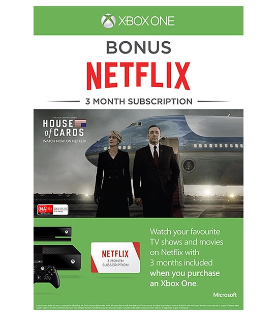 Xbox One Console + 5 Game Bundle With NetFlix