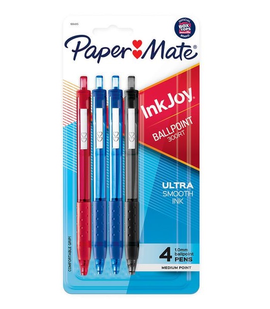 Paper Mate InkJoy 300RT Retractable 4 Pack Ballpoint Pen