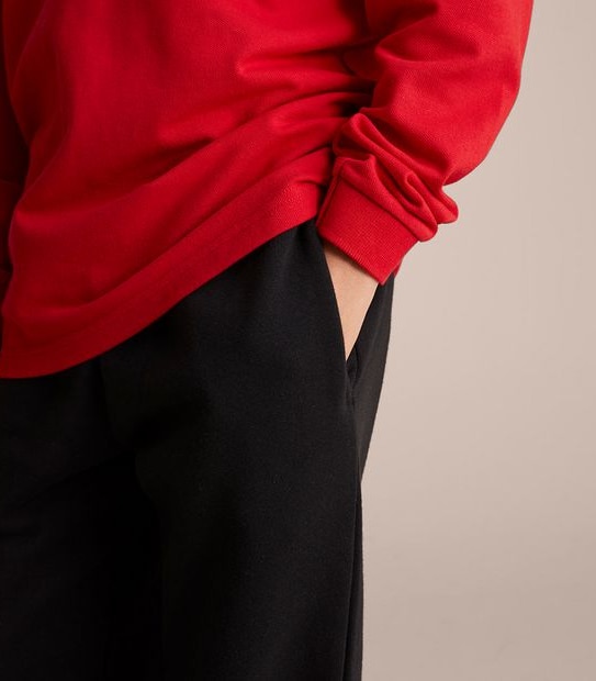 School Cuffed Fleece Trackpants