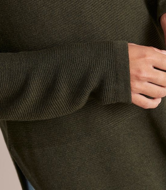 Stitch Curve Hem Jumper