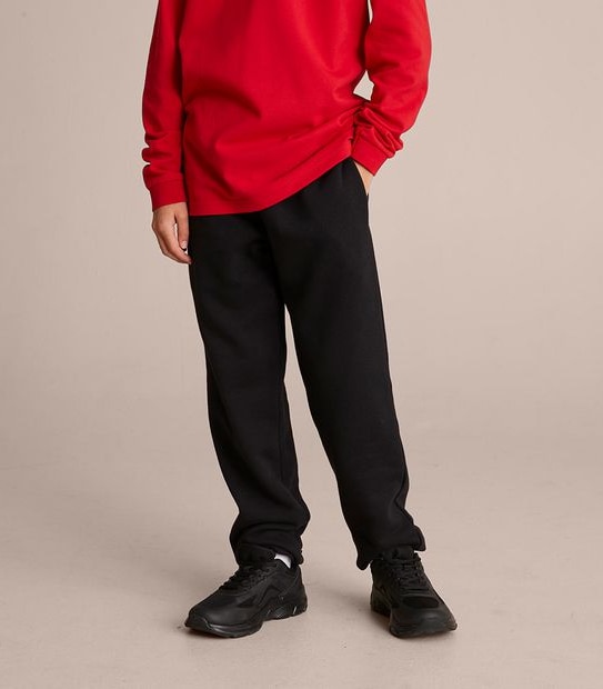 School Cuffed Fleece Trackpants