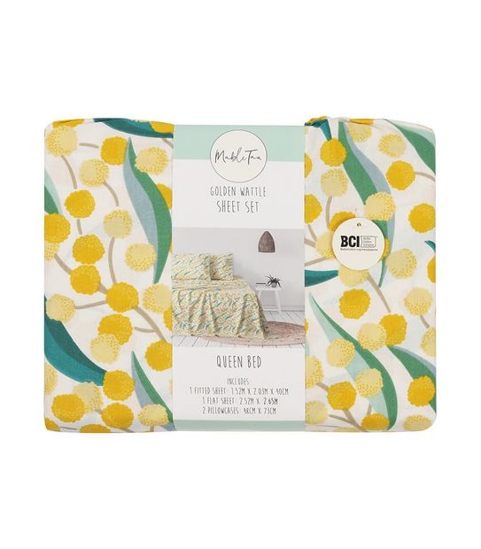 Mable Tan Sheet Set - Golden Wattle