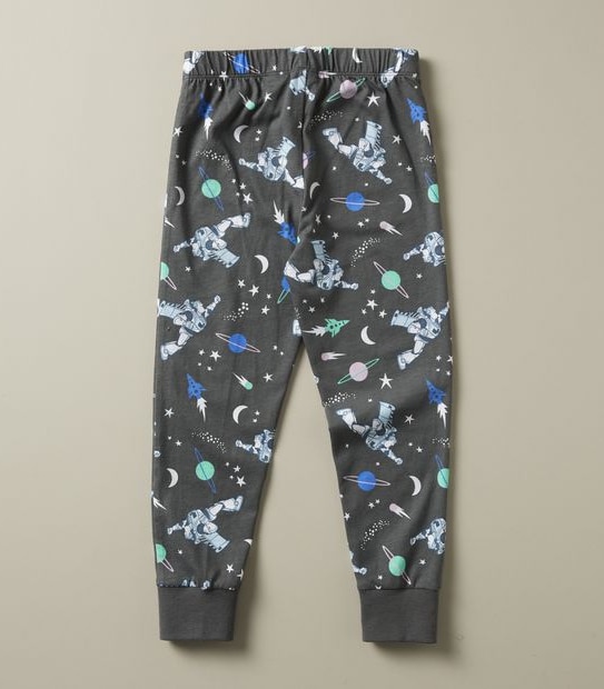Kids Unisex Family Matching Disney Glow-In-The-Dark Buzz Lightyear Cotton Pyjama Set